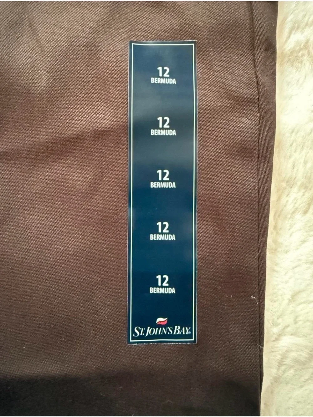 St. John's Bay Dark Brown Bermuda Shorts
